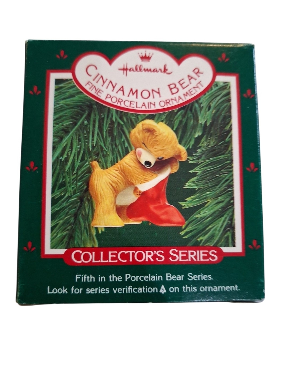 Hallmark Cinnamon Bear Porcelain Ornament